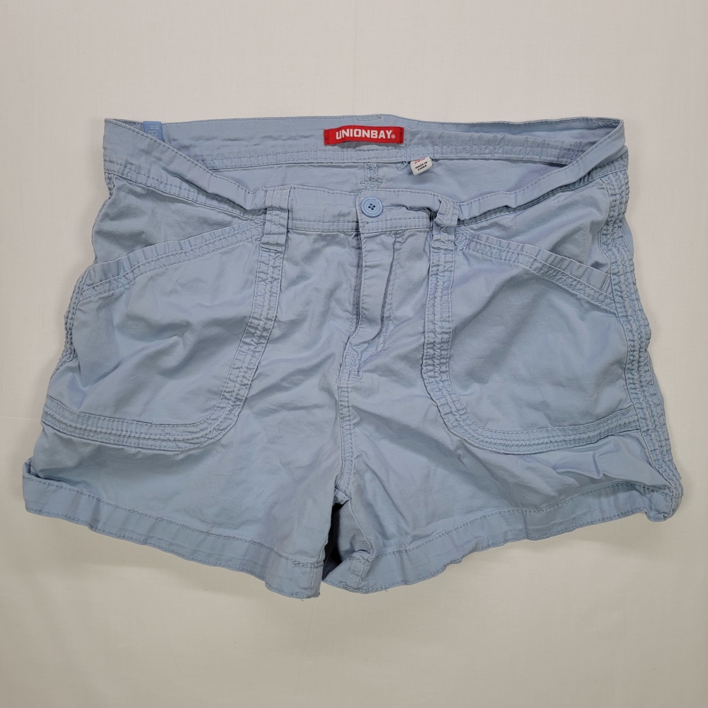 UNIONBAY Women's Sky Blue Cargo Shorts